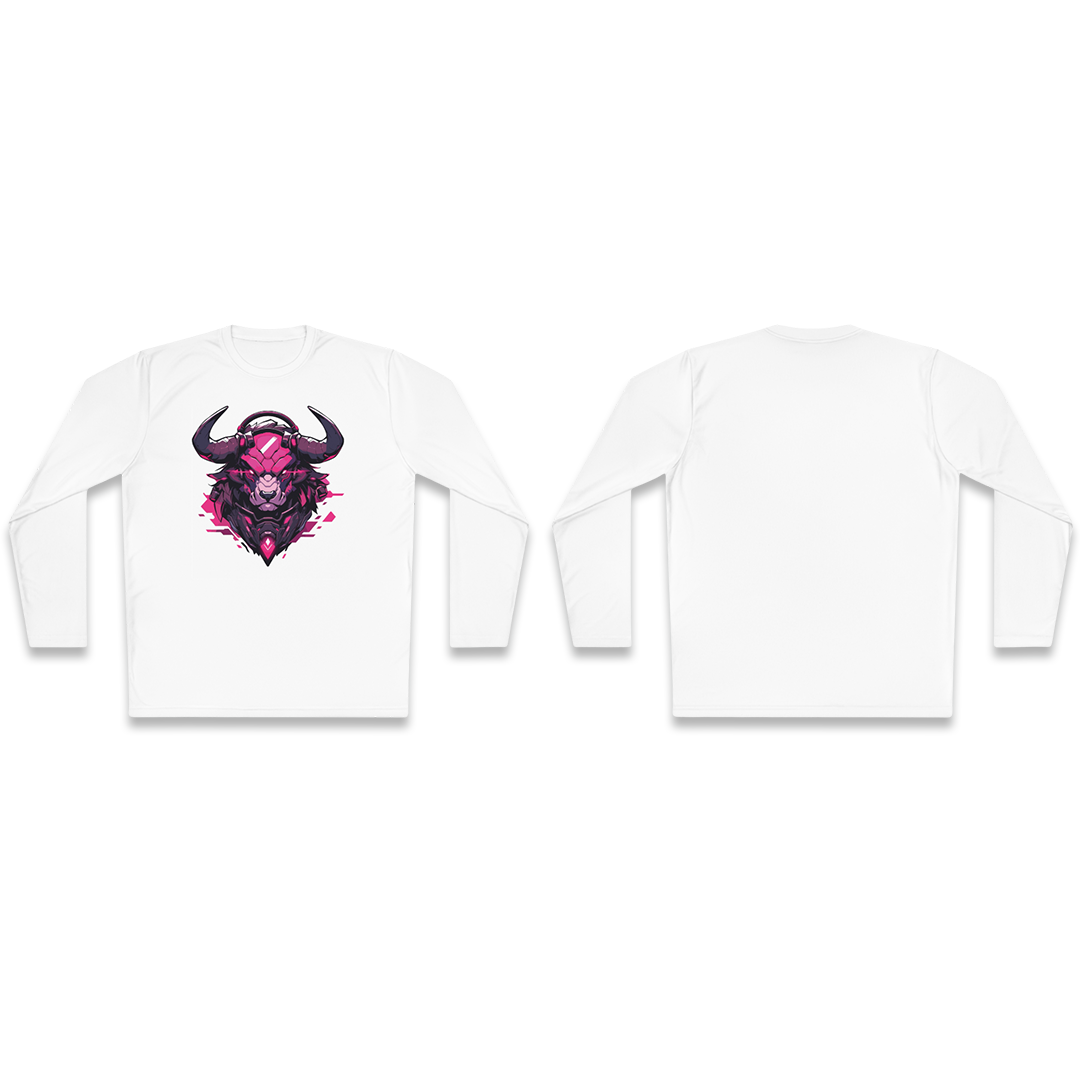100%纯棉长袖T恤 | Mascot-Bull-002 