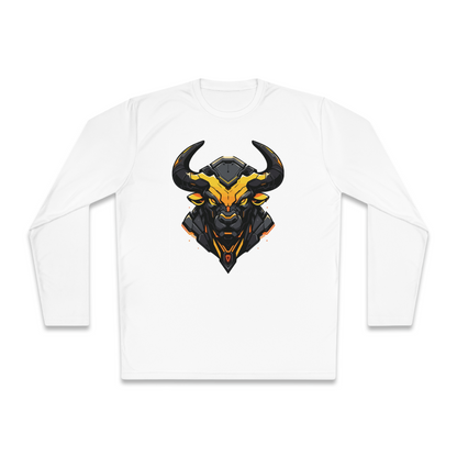 100% Cotton Long Sleeve Tee | Mascot-Bull-003