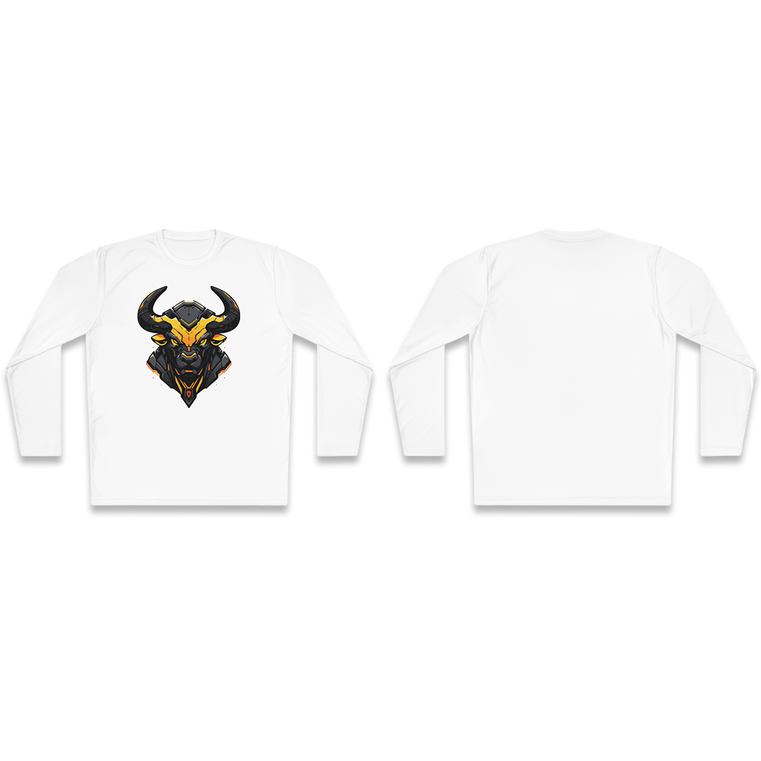 100%纯棉长袖T恤 | Mascot-Bull-003 