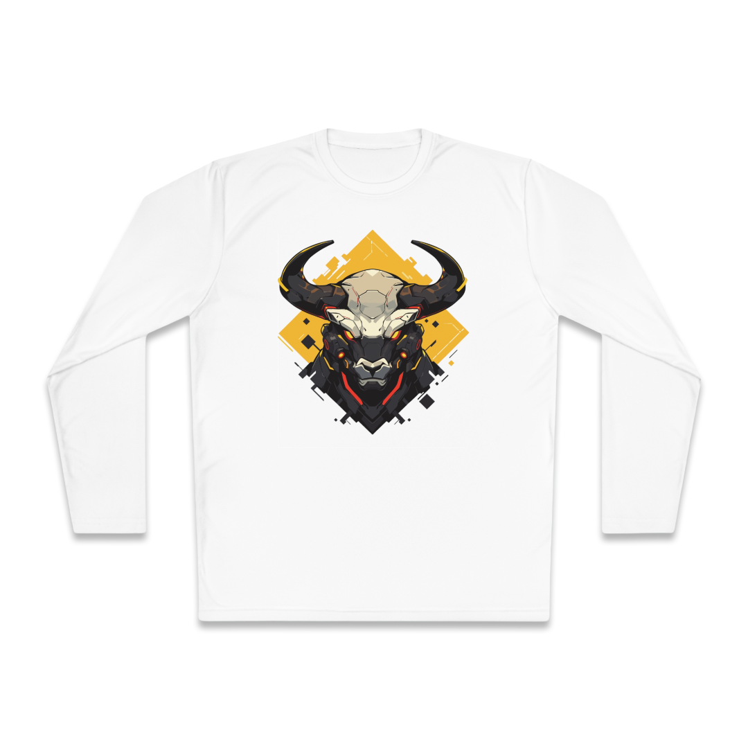 100%纯棉长袖T恤 | Mascot-Bull-004 