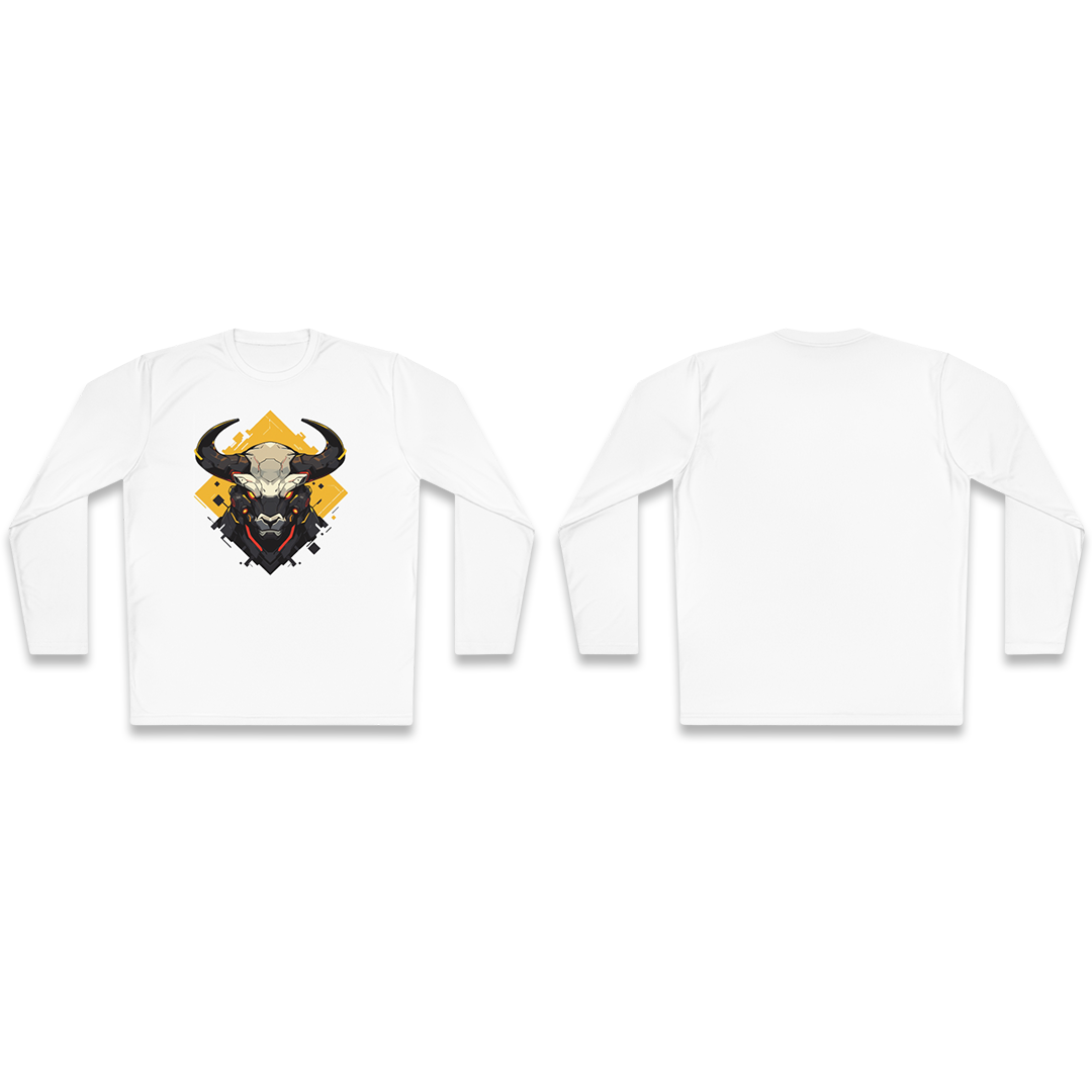 100%纯棉长袖T恤 | Mascot-Bull-004 
