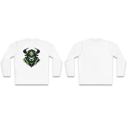 100% Cotton Long Sleeve Tee | Mascot-Bull-006