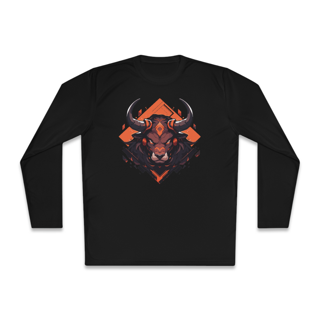 100%纯棉长袖T恤 | Mascot-Bull-007 