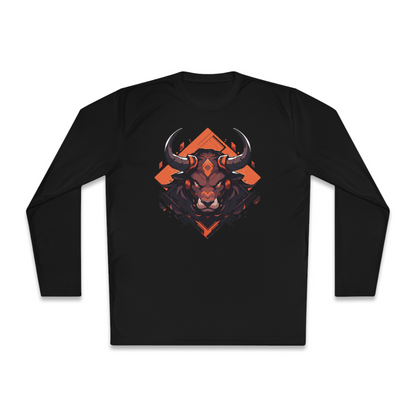 100% Cotton Long Sleeve Tee | Mascot-Bull-007