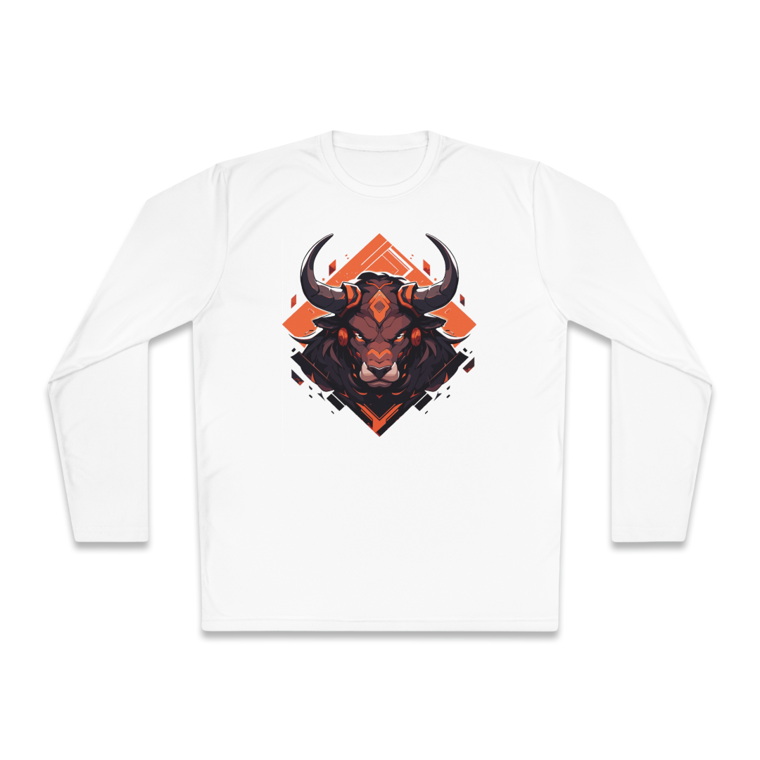 100%纯棉长袖T恤 | Mascot-Bull-007 
