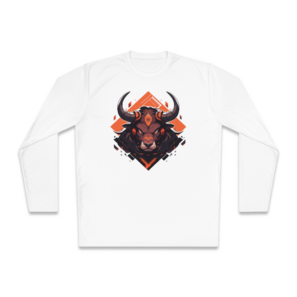 100% Cotton Long Sleeve Tee | Mascot-Bull-007