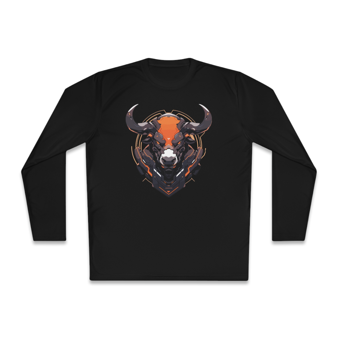 100%纯棉长袖T恤 | Mascot-Bull-008 