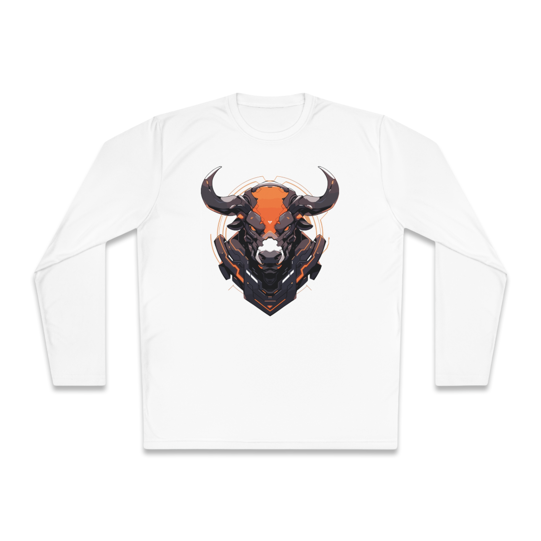 100%纯棉长袖T恤 | Mascot-Bull-008 