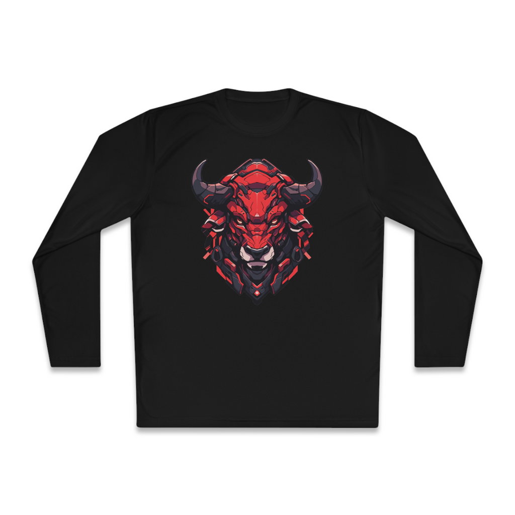 100%纯棉长袖T恤 | Mascot-Bull-009 