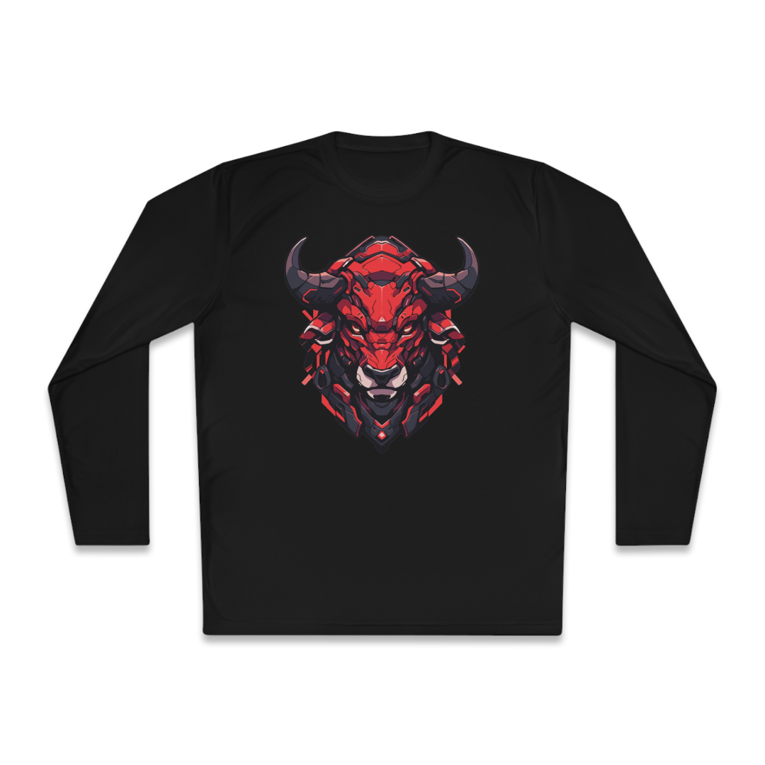 100%纯棉长袖T恤 | Mascot-Bull-009 