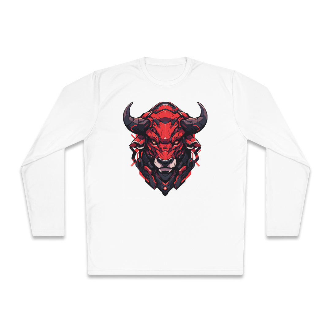 100%纯棉长袖T恤 | Mascot-Bull-009 