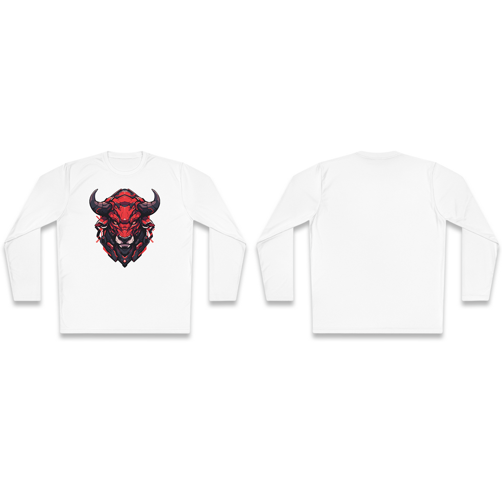 100%纯棉长袖T恤 | Mascot-Bull-009 