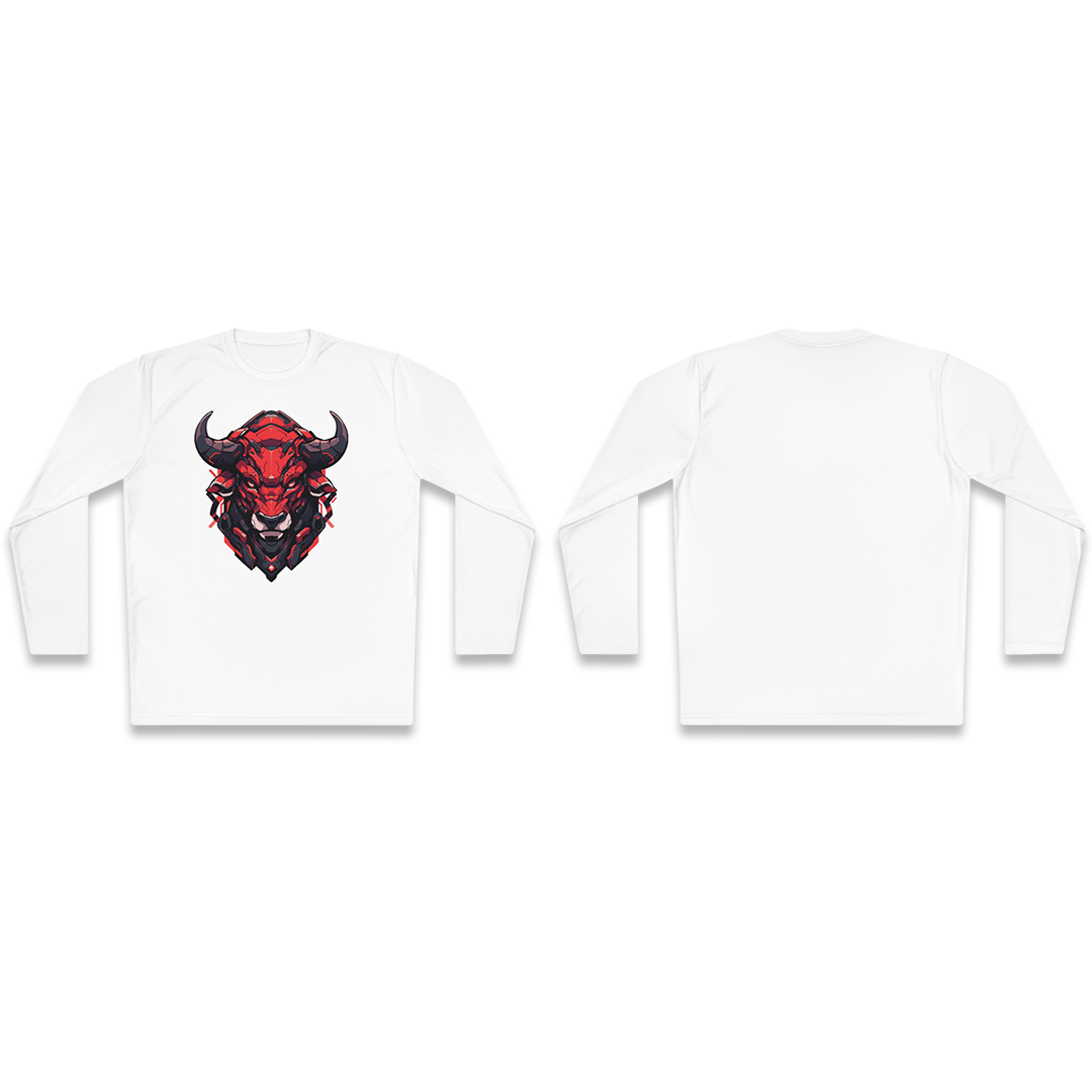 100%纯棉长袖T恤 | Mascot-Bull-009 