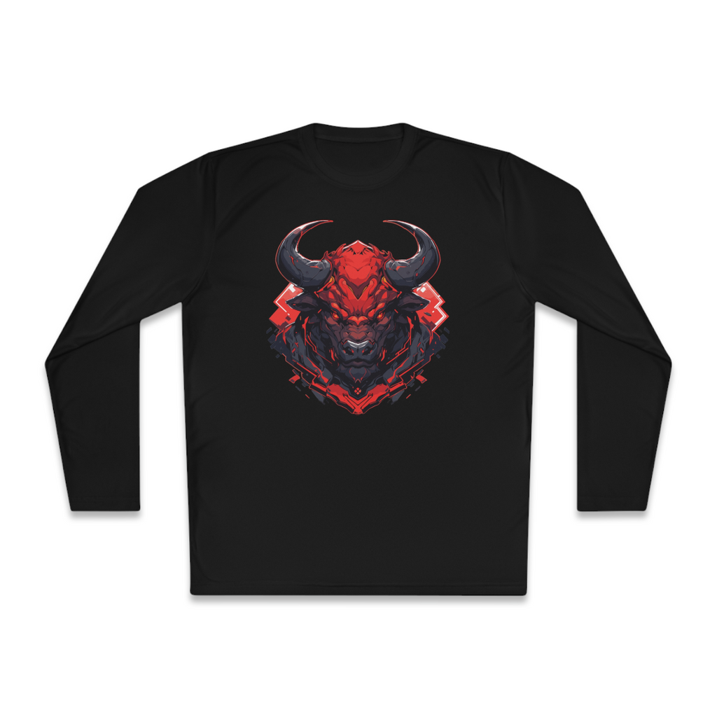 100%纯棉长袖T恤 | Mascot-Bull-010 