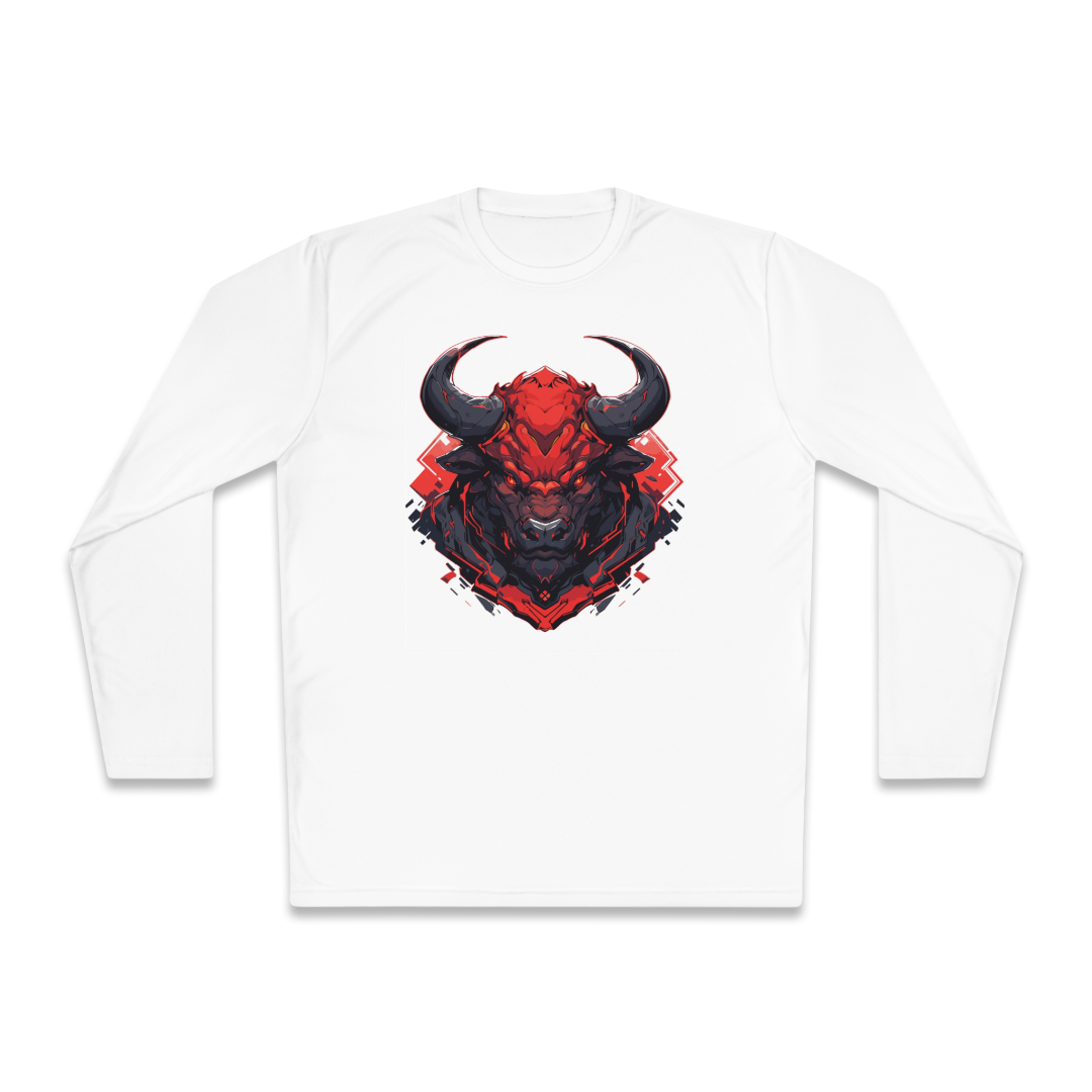 100%纯棉长袖T恤 | Mascot-Bull-010 