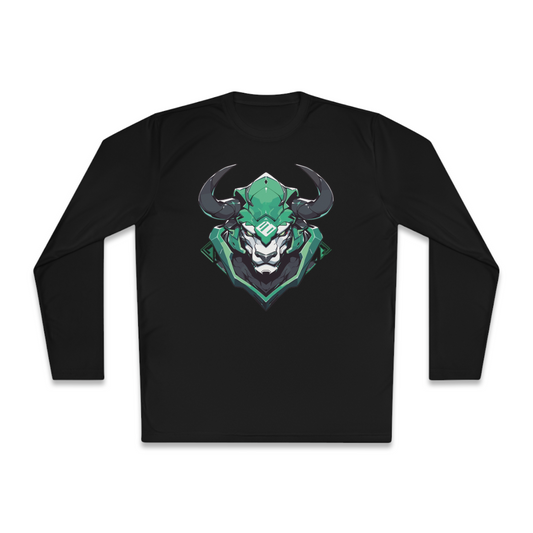 100% Cotton Long Sleeve Tee | Mascot-Bull-011