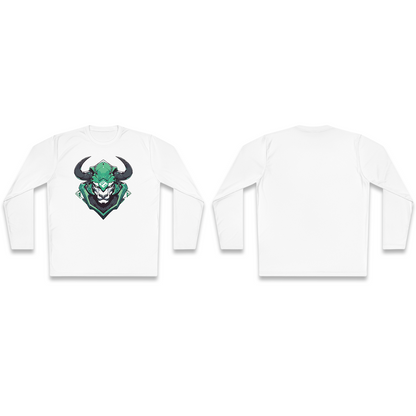 100% Cotton Long Sleeve Tee | Mascot-Bull-011