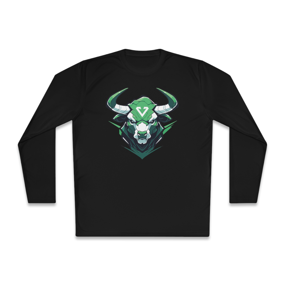 100% Cotton Long Sleeve Tee | Mascot-Bull-012