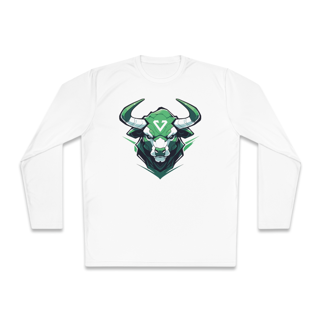 100% Cotton Long Sleeve Tee | Mascot-Bull-012