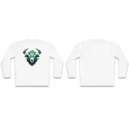 100% Cotton Long Sleeve Tee | Mascot-Bull-012