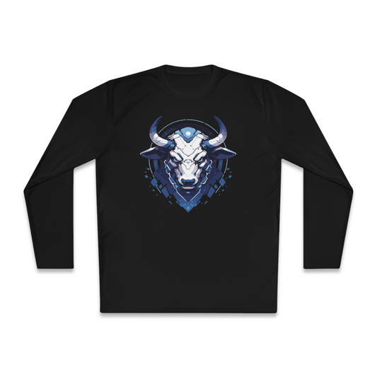 100% Cotton Long Sleeve Tee | Mascot-Bull-013