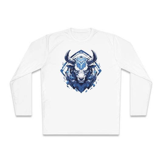 100% Cotton Long Sleeve Tee | Mascot-Bull-014