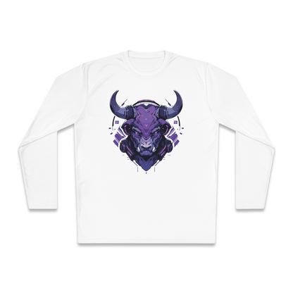 100% Cotton Long Sleeve Tee | Mascot-Bull-015