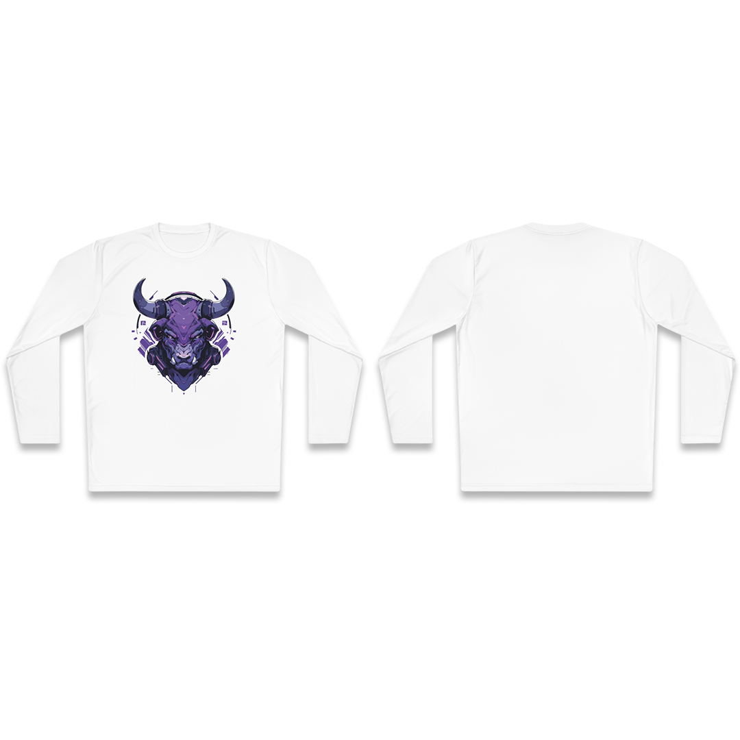 100%纯棉长袖T恤 | Mascot-Bull-015 