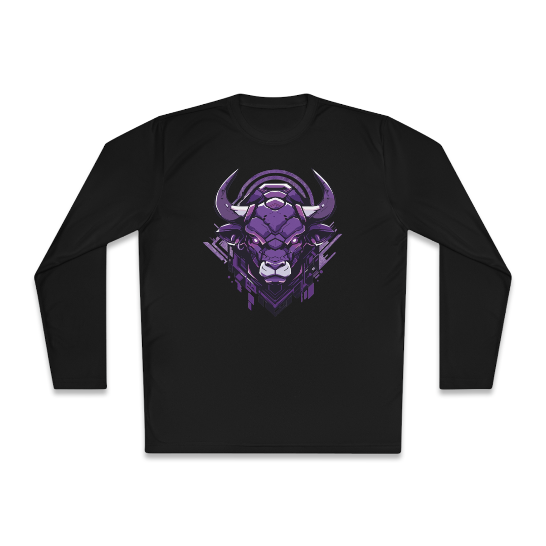 100% Cotton Long Sleeve Tee | Mascot-Bull-016