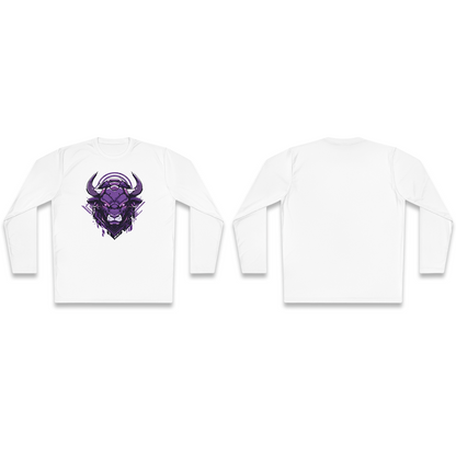 100% Cotton Long Sleeve Tee | Mascot-Bull-016