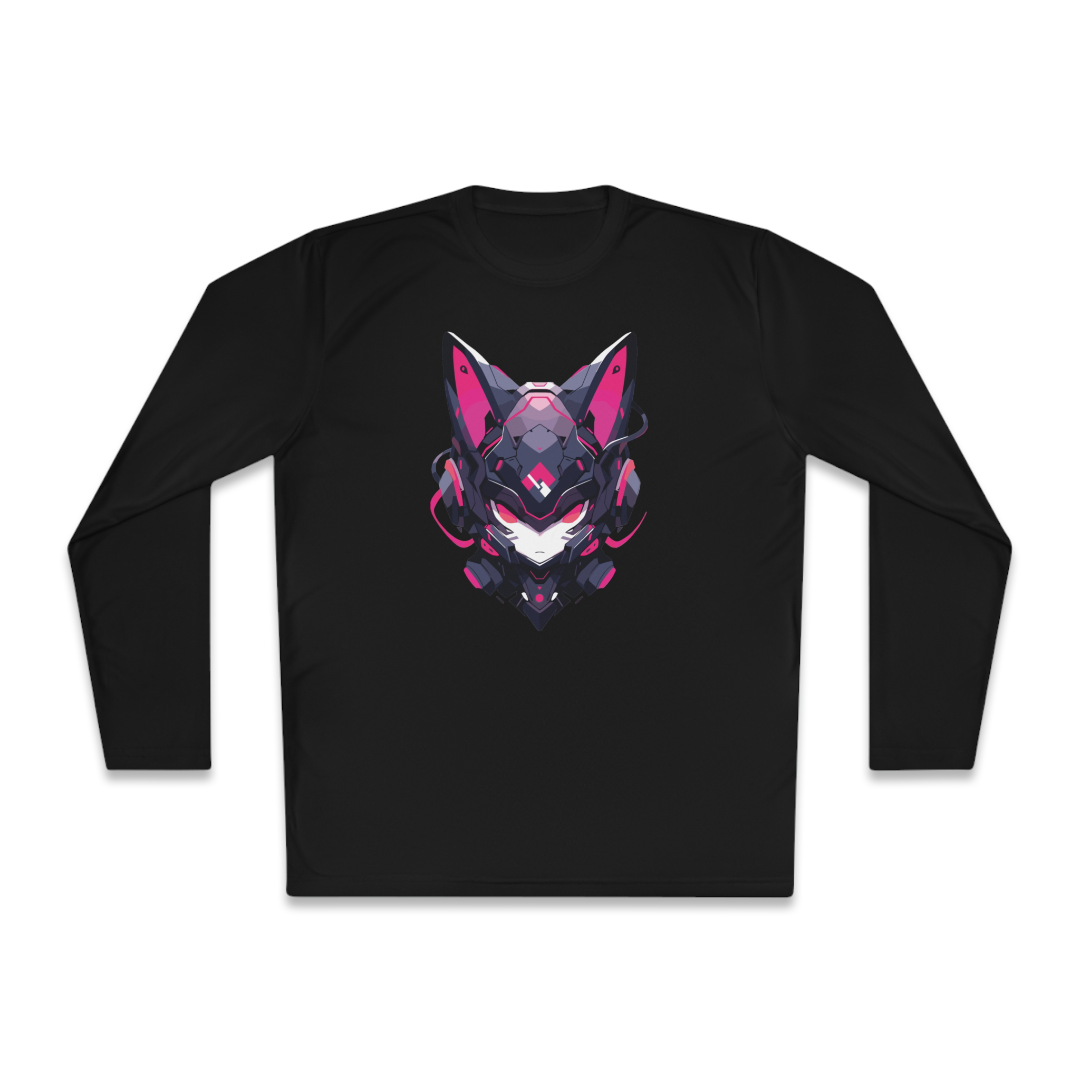 100% Cotton Long Sleeve Tee | Mascot-Cat-001