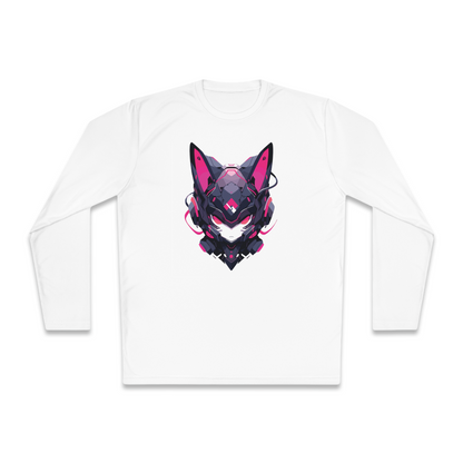 100% Cotton Long Sleeve Tee | Mascot-Cat-001