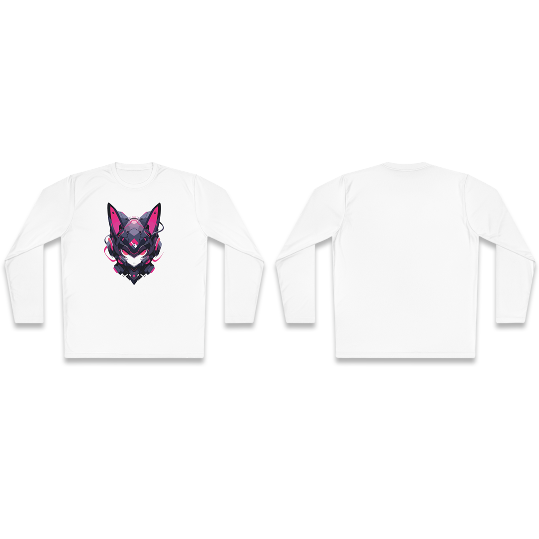 100%纯棉长袖T恤 | Mascot-Cat-001 