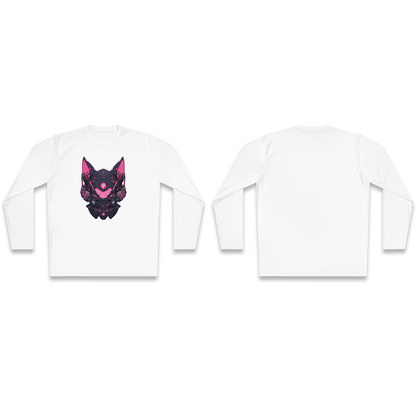 100% Cotton Long Sleeve Tee | Mascot-Cat-002