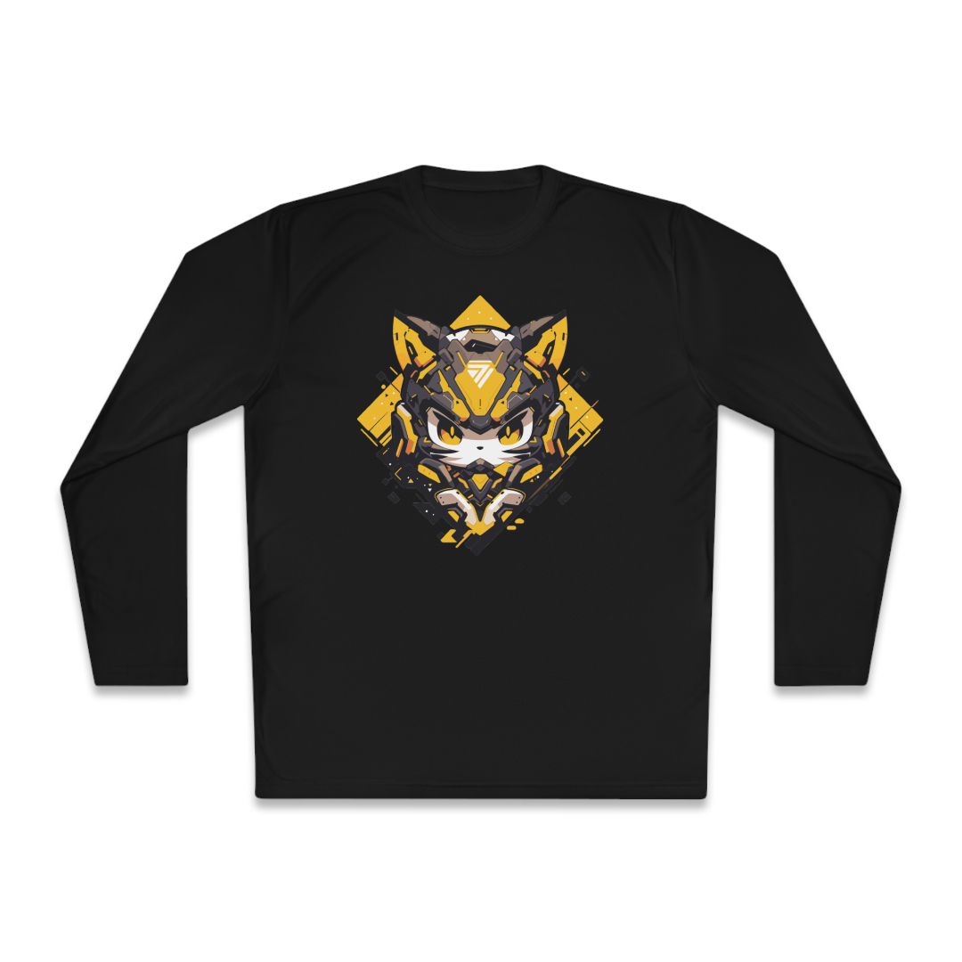 100% 纯棉长袖T恤 | Mascot-Cat-003 
