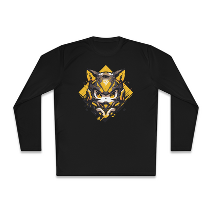 100% Cotton Long Sleeve Tee | Mascot-Cat-003