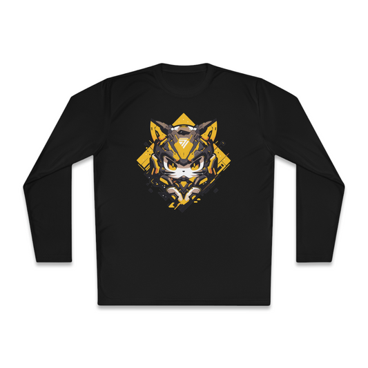 100% Cotton Long Sleeve Tee | Mascot-Cat-003