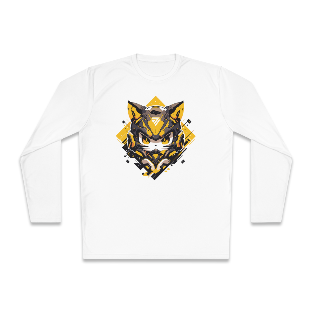 100% 纯棉长袖T恤 | Mascot-Cat-003 