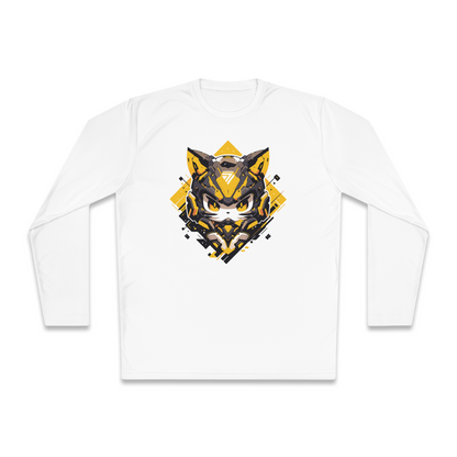 100% Cotton Long Sleeve Tee | Mascot-Cat-003