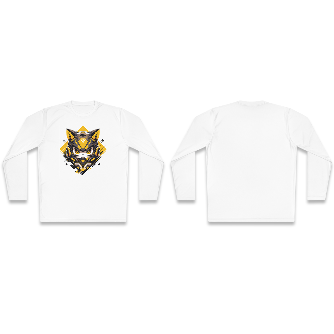 100% 纯棉长袖T恤 | Mascot-Cat-003 