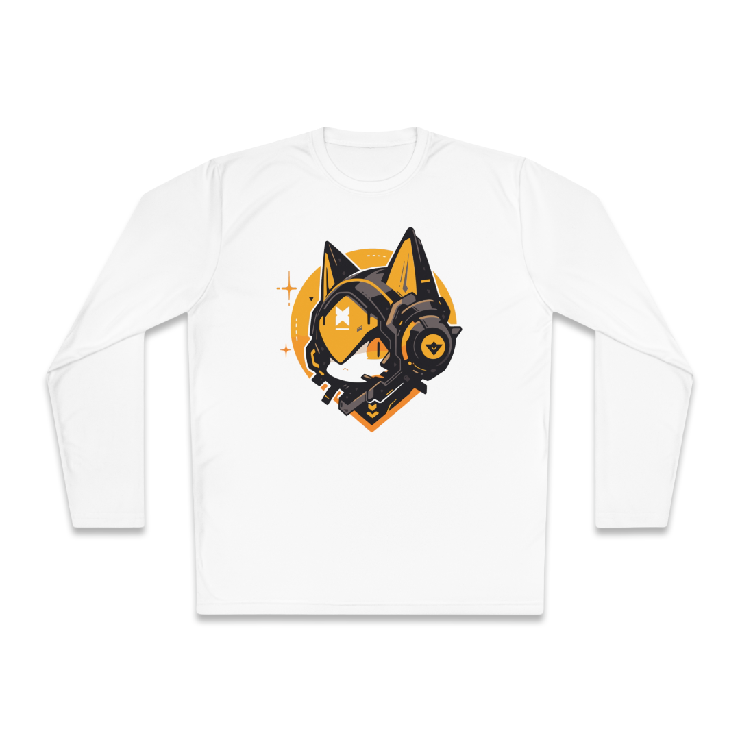 100%纯棉长袖T恤 | Mascot-Cat-004 