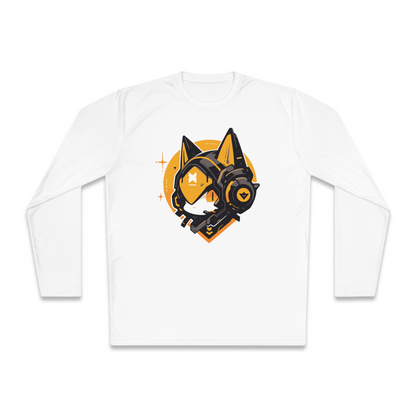 100% Cotton Long Sleeve Tee | Mascot-Cat-004