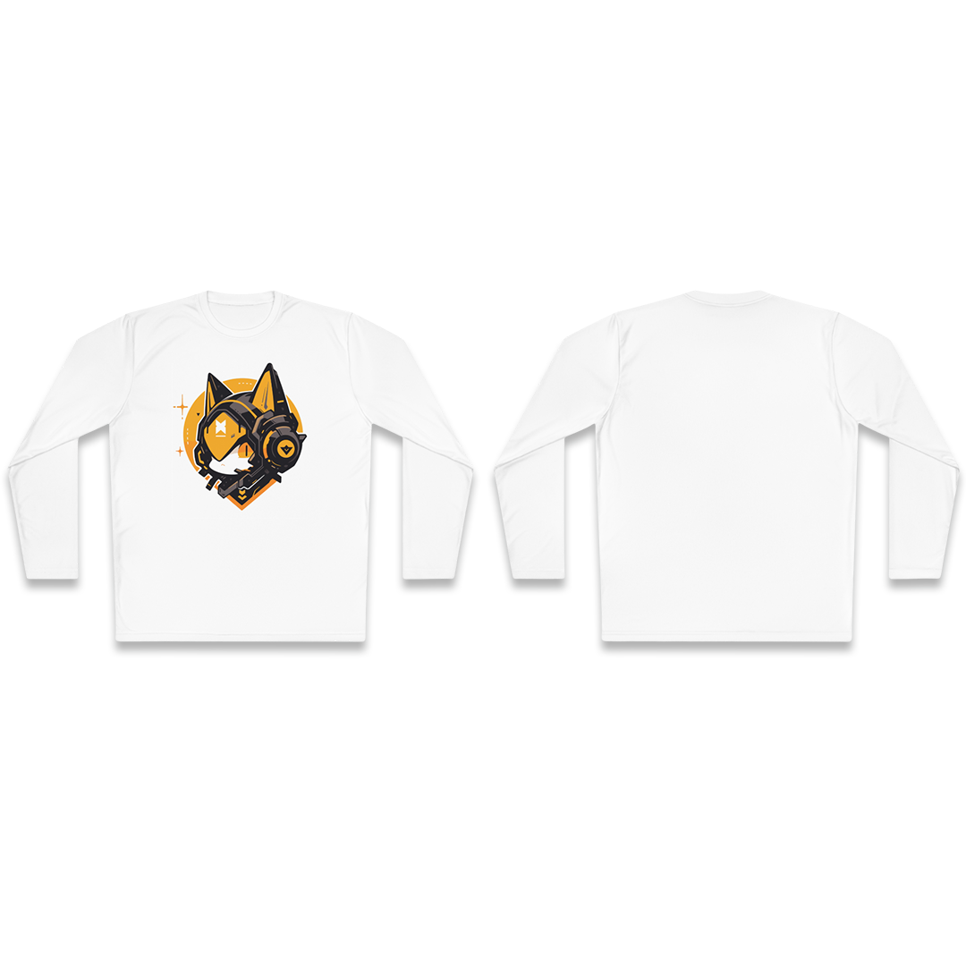 100%纯棉长袖T恤 | Mascot-Cat-004 