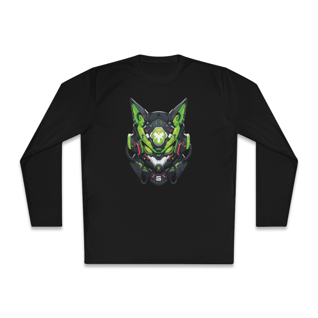 100% Cotton Long Sleeve Tee | Mascot-Cat-005