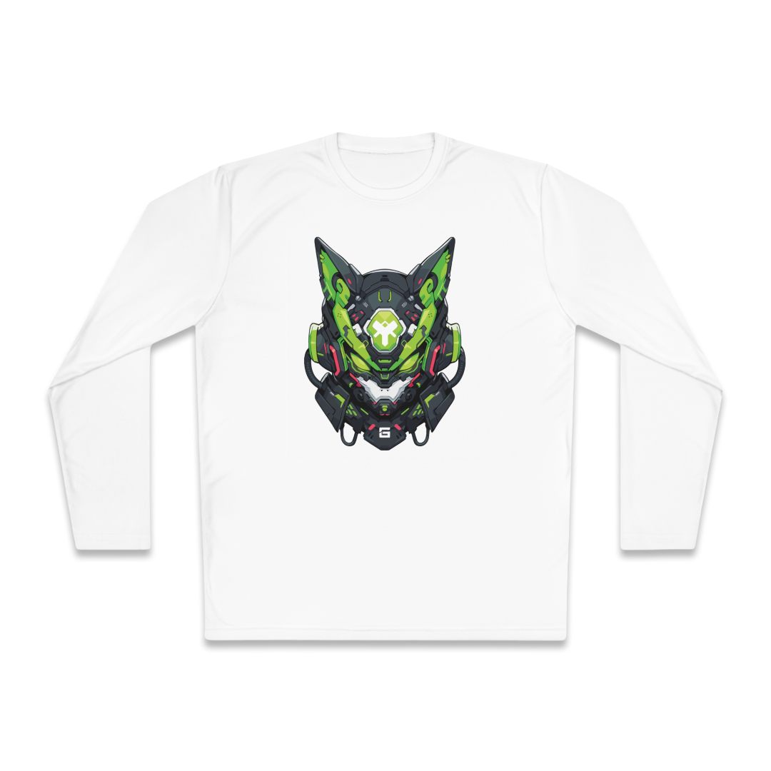 100% Cotton Long Sleeve Tee | Mascot-Cat-005