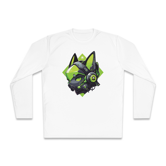 100% Cotton Long Sleeve Tee | Mascot-Cat-006