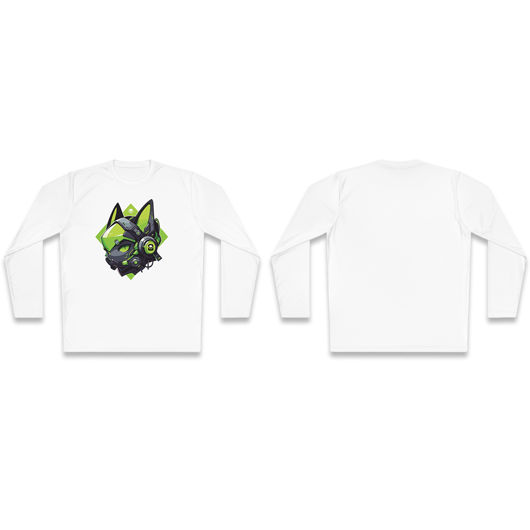 100%纯棉长袖T恤 | Mascot-Cat-006 