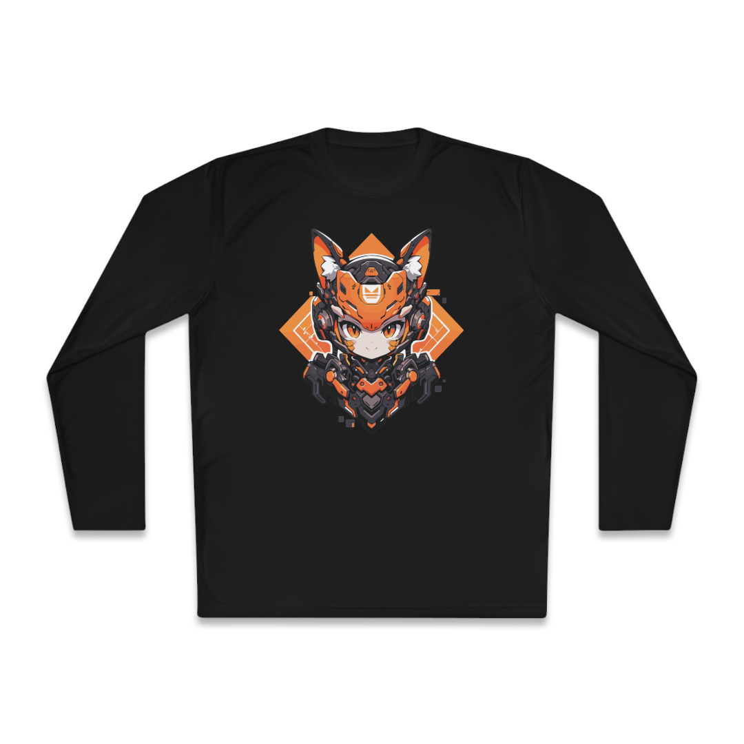 100%纯棉长袖T恤 | Mascot-Cat-007 