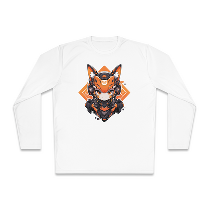 100% Cotton Long Sleeve Tee | Mascot-Cat-007