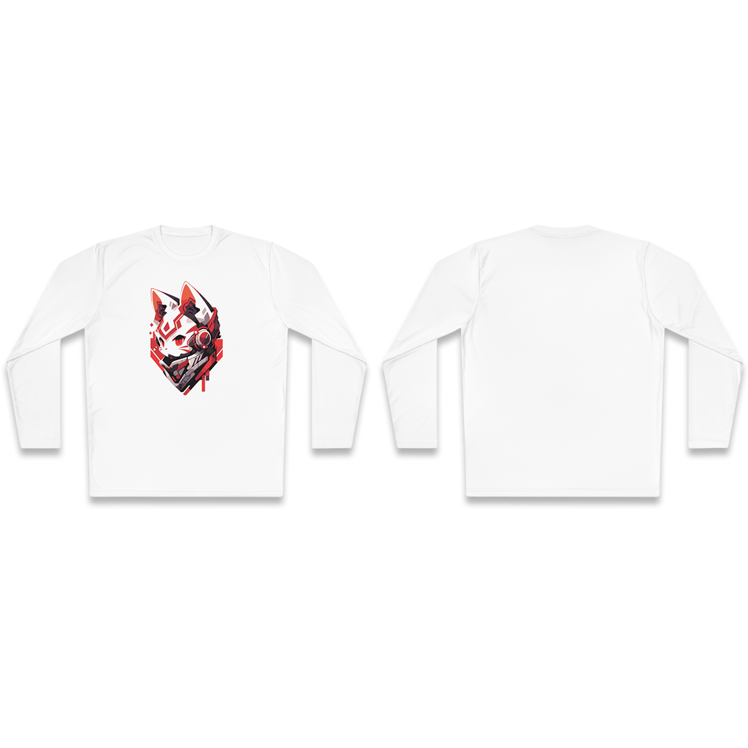 100%纯棉长袖T恤 | Mascot-Cat-009 